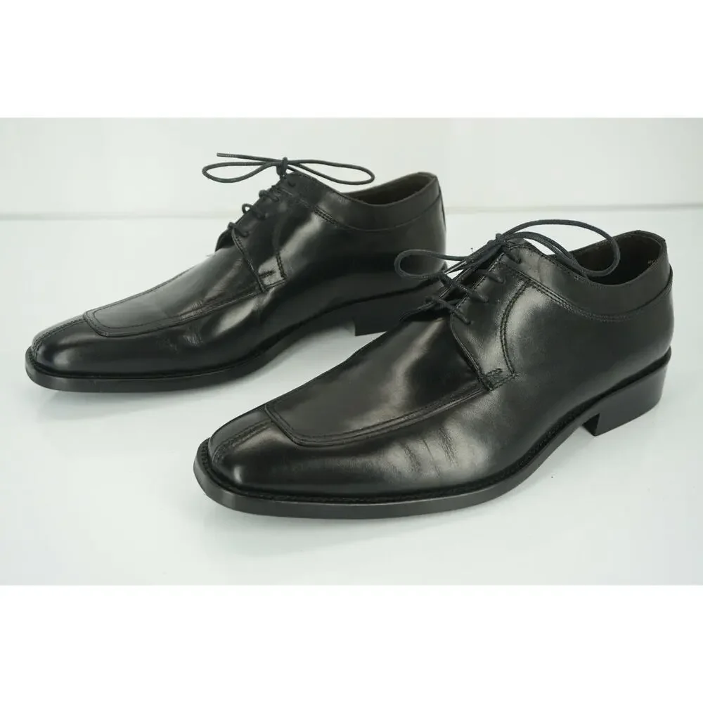 To Boot New York Black Leather Damon Apron Toe Oxford Derby SZ 8.5 NIB $375